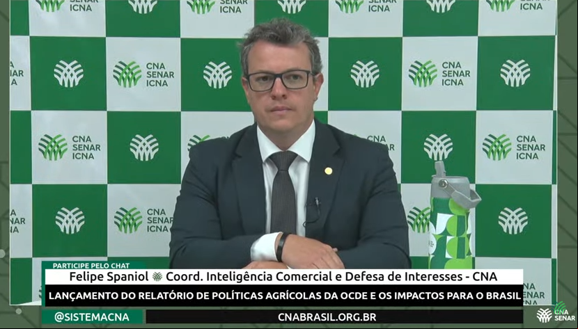 Felipe Spaniol, coordenador de Inteligência Comercial e Defesa de Interesses da CNA